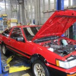 千葉県Ｙ様　ＡＥ８６レビン車検お預かり